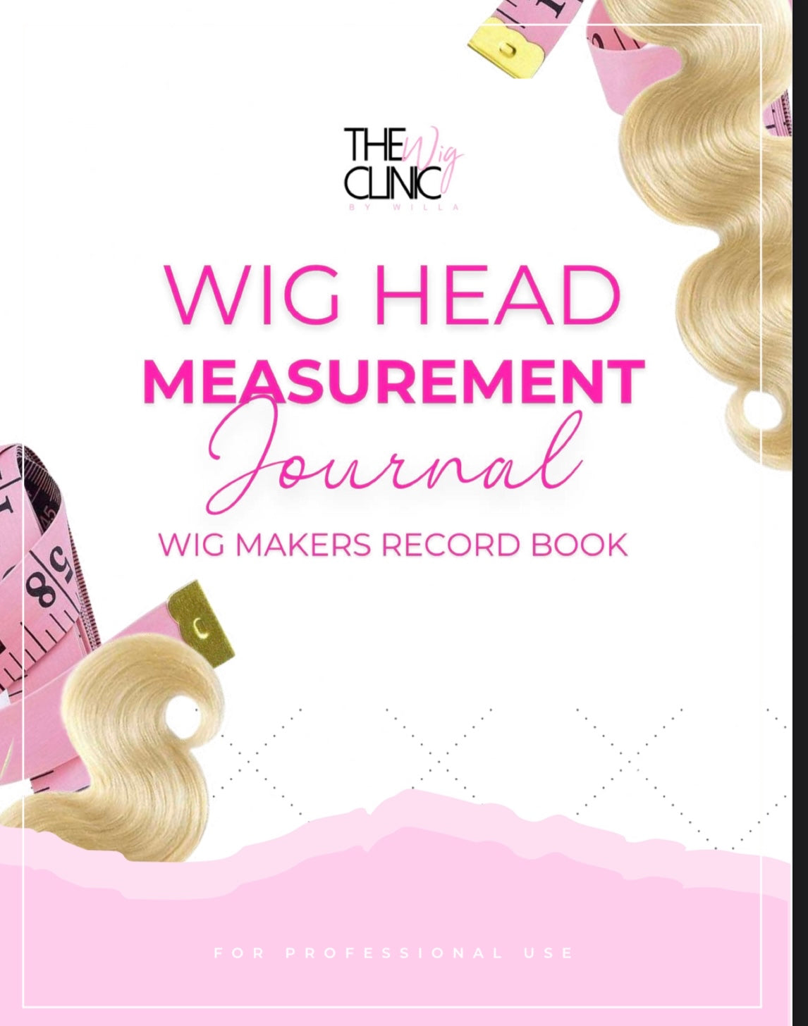 Wig Making Head Measurement Journal