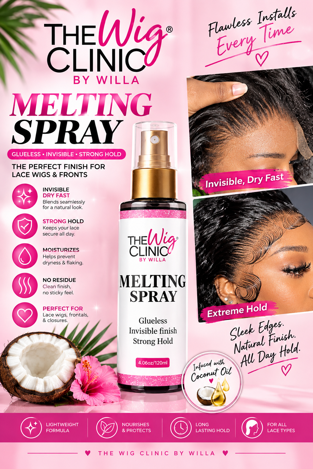 💕 The Wig Clinic by Willa — Melting Spray