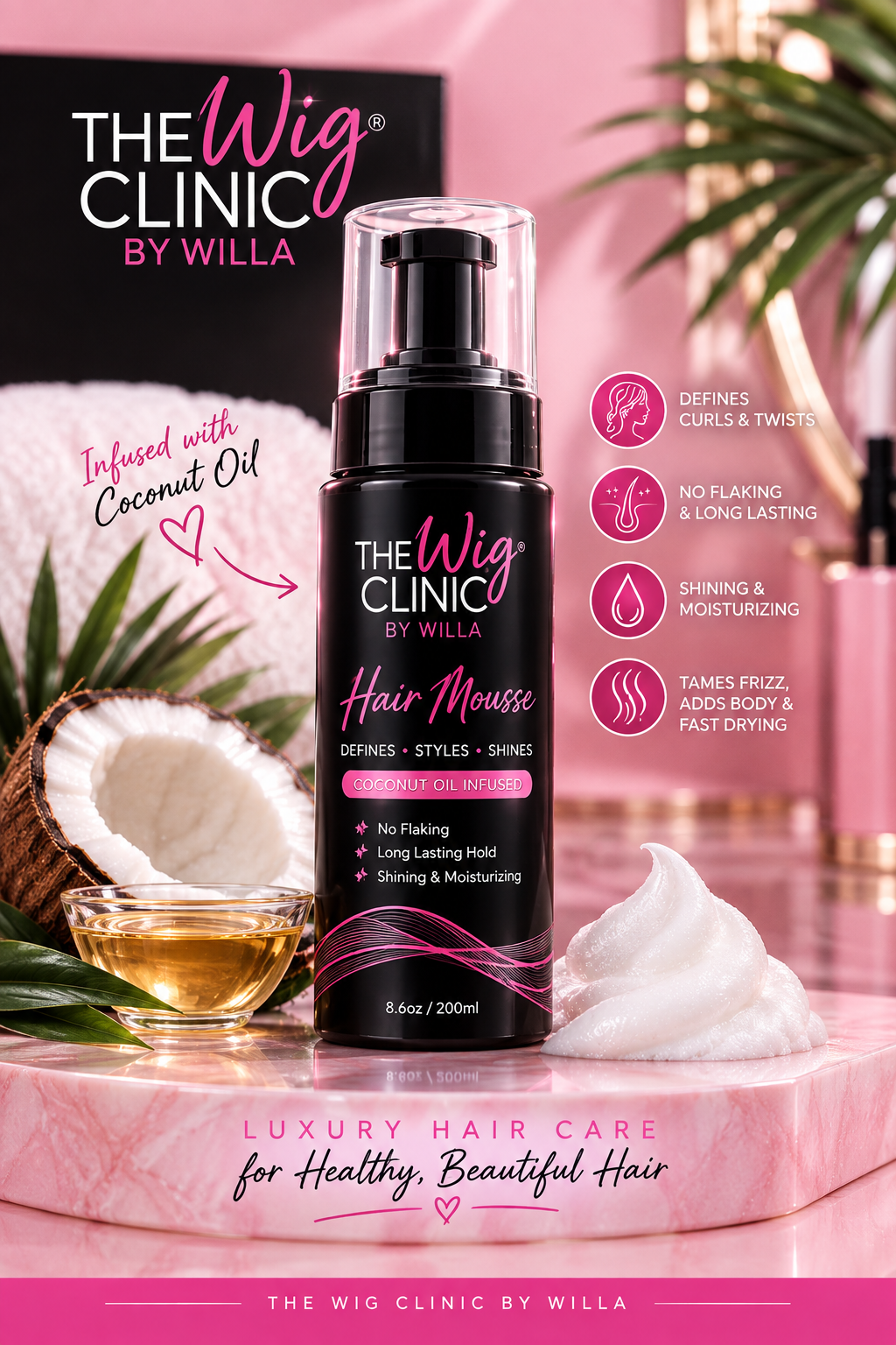 THE WIGS CLINIC BY WILLA — HAIR MOUSSE